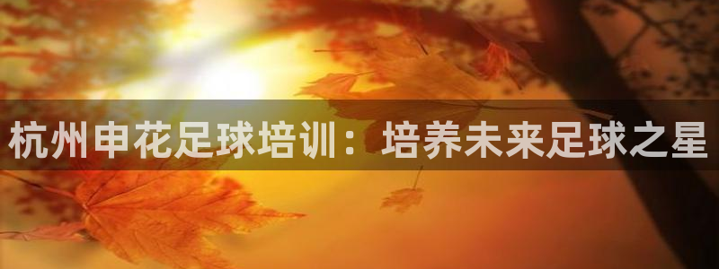 耀世娱乐联3.7.9.9.7 主管：杭州申花足球培训