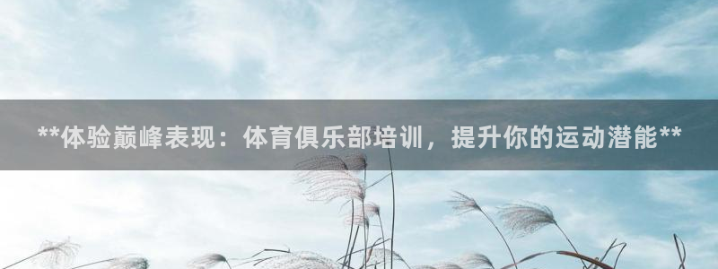 耀世娱乐总代：**体验巅峰表现：体育俱乐部培训，提升